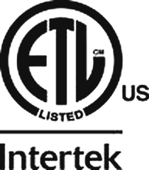 Intertek ETL Listed mark, US, Control No. 5032141