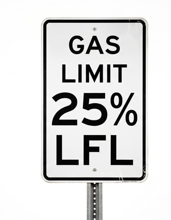 25% LFL gas limit illustration