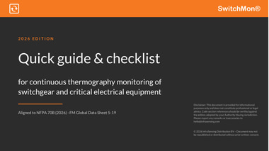 SwitchMon quick guide and checklist for continuous thermography monitoring of switchgear and critical electrical equipment, 2026 edition