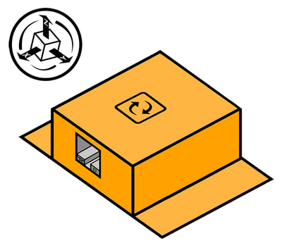 Drawing of the tilt sensor axes