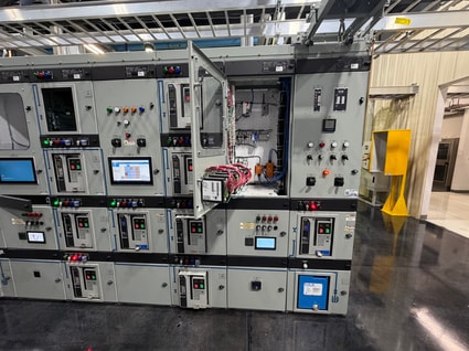 SwitchMon technology installed on the switchgear line-up at an Eaton Customer Experience Center