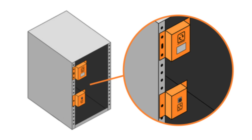 InfraSensing 0 (zero) U rack mount