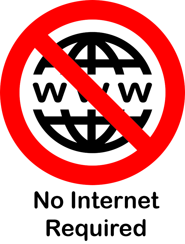 no internet required for the Infrasensing to operate once configured