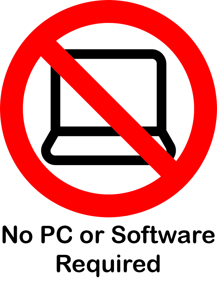 no pc required for the sensor to operate once configured